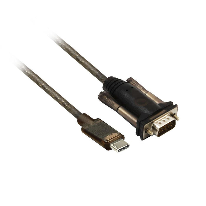 Converter ACT AC6002, USB-C male - RS232 male, 9 pin, 1.5 m, Black