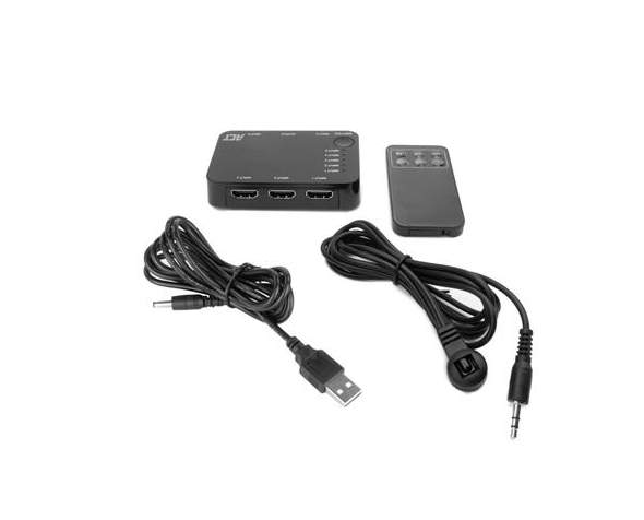 HDMI switch ACT AC7841, 5/1, 3D, 4K@60Hz, Black
