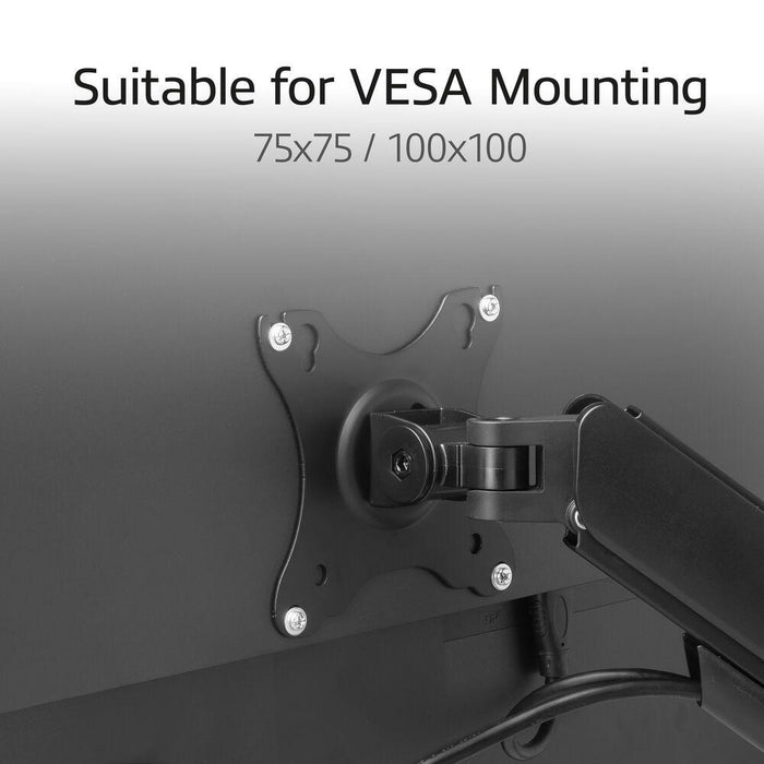 ACT AC8313 Desk Monitor Stand, Adjustable, 17" - 34", 9 kg, gas spring
