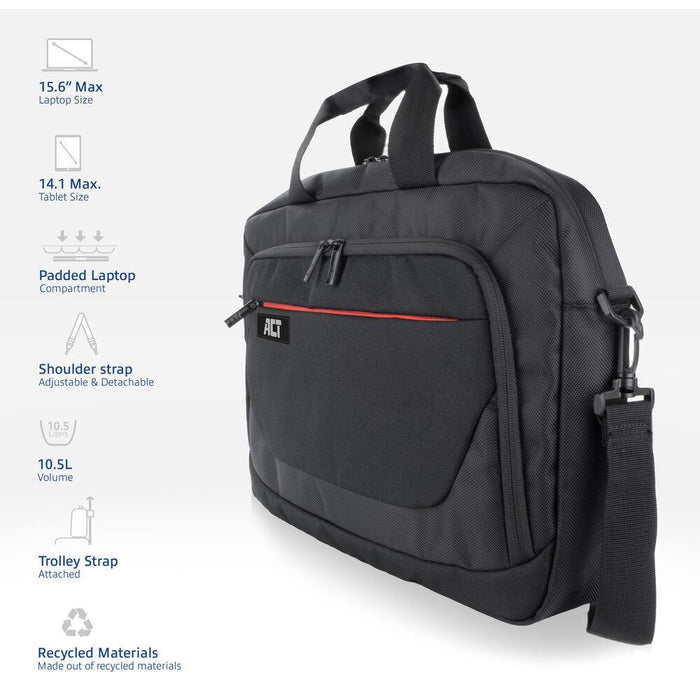 ACT Suburb 15.6" laptop bag made from recycled plastic bottles