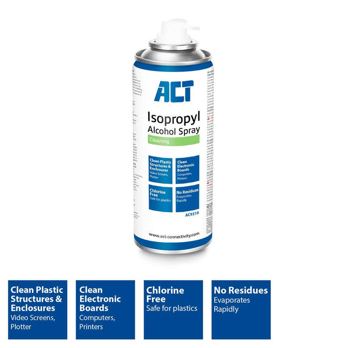 Cleaning spray ACT AC9510, Alcohol base, 200ml