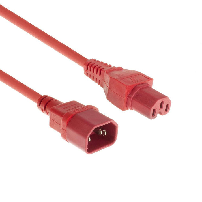 Power cable ACT, C14 - C15, 2m, Red