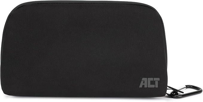 Travel organizer, ACT City Accessory, 24 x 5.50 x 14 cm, 7 compartments, Black