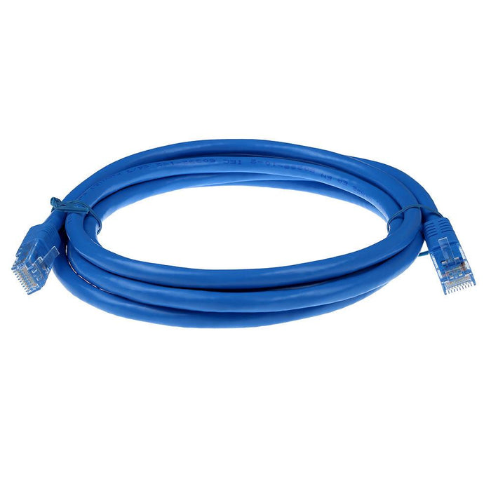 Network patch cable ACT U/UTP, CAT 6, RJ-45 - RJ-45, 10.0 m, Copper conductors, Blue, Bulk packaging