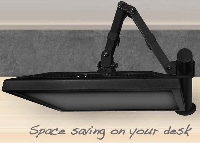ACT AC8301 Desk Monitor Stand, Adjustable, 10" - 35", 8 kg, Black