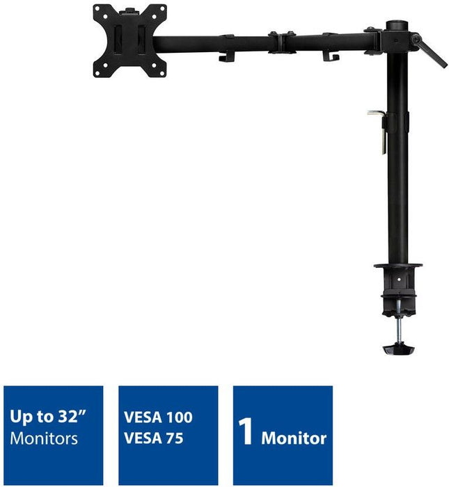 ACT AC8301 Desk Monitor Stand, Adjustable, 10" - 35", 8 kg, Black