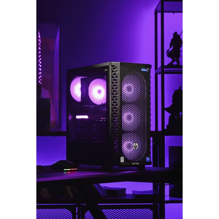 Actina 5901443329220 PC AMD Ryzen™ 5 5500 16 GB DDR4-SDRAM 1 TB SSD AMD Radeon RX 6600 Midi Tower Black - Gaming Actina