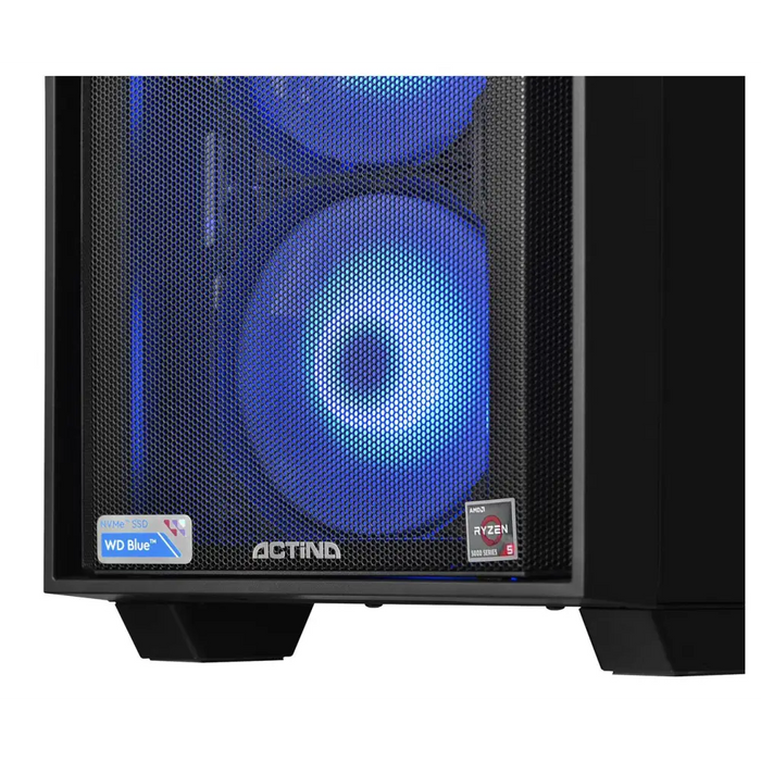 Actina 5901443335887 PC AMD Ryzen™ 5 3600 16 GB DDR4-SDRAM 1 TB SSD AMD Radeon RX 6600 Mini Tower Black - Gaming Actina