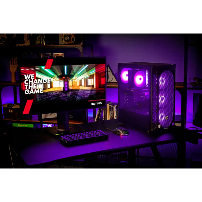 Actina 5901443339281 PC AMD Ryzen™ 5 5600 32 GB DDR4-SDRAM 1 TB SSD AMD Radeon RX 7700 XT Midi Tower Black - Gaming