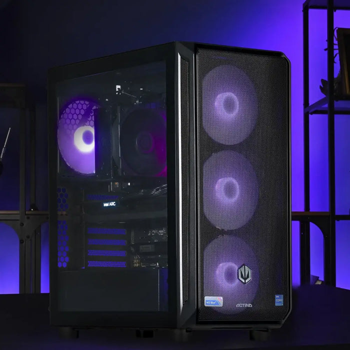 Actina 5901443410263 PC Intel® Core™ i5 i5-12600K 32 GB DDR5-SDRAM 1 TB SSD Intel Arc B580 Midi Tower Black - Gaming