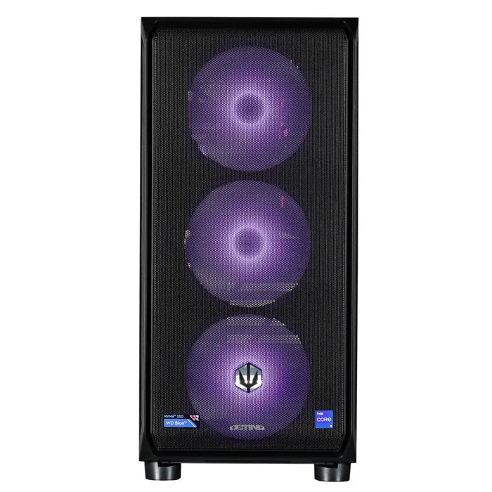 Actina 5901443410270 PC AMD Ryzen™ 5 7500F 32 GB DDR5-SDRAM 1 TB SSD Intel Arc B580 Midi Tower Black - Gaming Actina