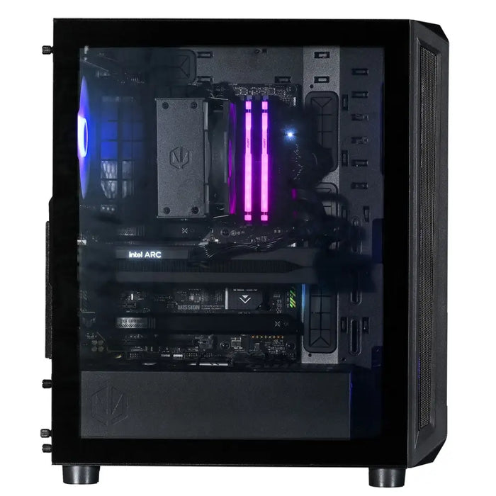 Actina 5901443410294 PC AMD Ryzen™ 7 8400F 32 GB DDR5-SDRAM 1 TB SSD Intel Arc B580 Midi Tower Black - Gaming Actina