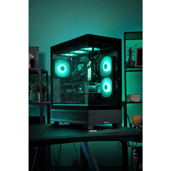 Actina 5901443416364 PC AMD Ryzen™ 7 9800X3D 32 GB DDR5-SDRAM 1 TB SSD NVIDIA GeForce RTX 5070 Midi Tower Black