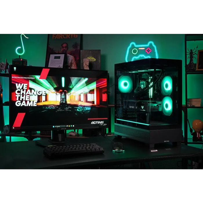 Actina 5901443417071 PC AMD Ryzen™ 7 7800X3D 32 GB DDR5-SDRAM 1 TB SSD AMD Radeon RX 9070 XT Midi Tower Black - Gaming