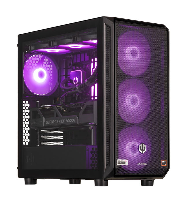 Actina 5901443411994 PC AMD Ryzen™ 7 9800X3D 32 GB DDR5-SDRAM 2 TB SSD NVIDIA GeForce RTX 5090 Windows 11 Home Midi Tower Black