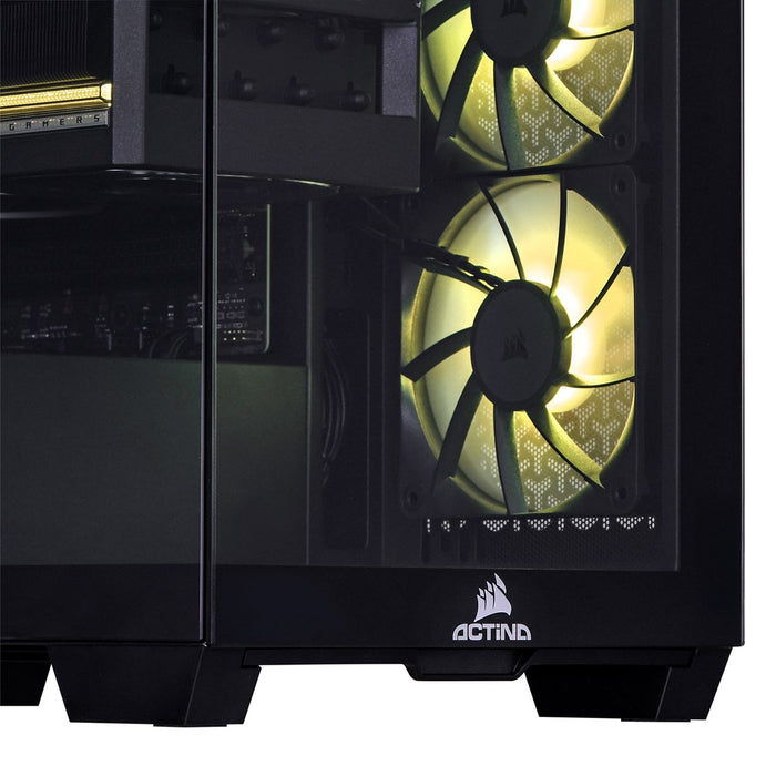 Actina 5901443415930 PC AMD Ryzen™ 7 9800X3D 32 GB DDR5-SDRAM 2 TB SSD AMD Radeon RX 9070 XT Midi Tower Black