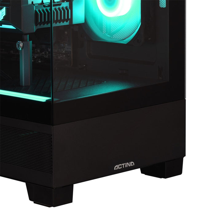 Actina 5901443416432 PC AMD Ryzen™ 7 7800X3D 32 GB DDR5-SDRAM 1 TB SSD NVIDIA GeForce RTX 5070 Midi Tower Black
