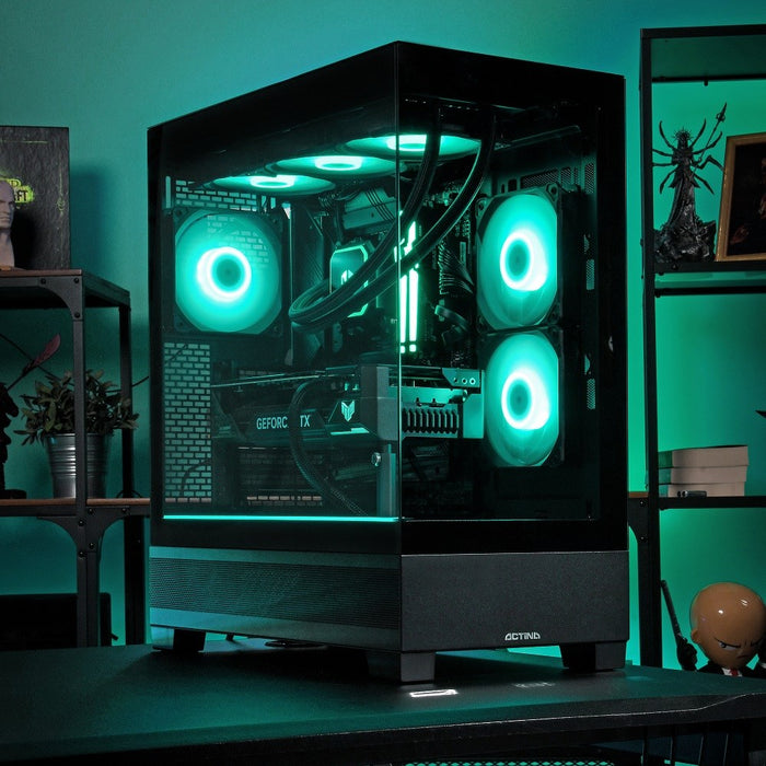 Actina 5901443416432 PC AMD Ryzen™ 7 7800X3D 32 GB DDR5-SDRAM 1 TB SSD NVIDIA GeForce RTX 5070 Midi Tower Black