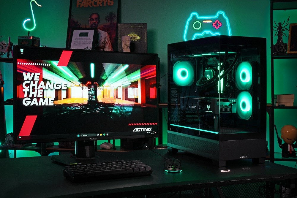 Actina 5901443416548 PC AMD Ryzen™ 7 7800X3D 32 GB DDR5-SDRAM 2 TB SSD NVIDIA GeForce RTX 5080 Midi Tower Black