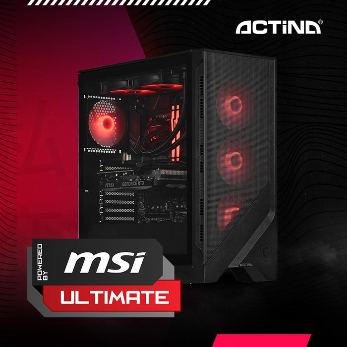 Actina 5901443421542 PC Intel Core Ultra 9 285 64 GB DDR5-SDRAM 2 TB SSD NVIDIA GeForce RTX 5080 Windows 11 Home Midi Tower Black