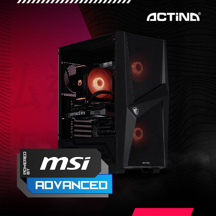 Actina 5901443421573 PC AMD Ryzen™ 5 7600X 32 GB DDR5-SDRAM 1 TB SSD NVIDIA GeForce RTX 5070 Midi Tower Black