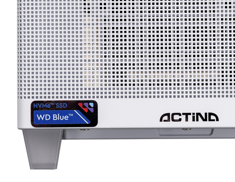 Actina 5901443431749 PC AMD Ryzen™ 7 7800X3D 32 GB DDR5-SDRAM 1 TB SSD NVIDIA GeForce RTX 5070 Ti Mini Tower White