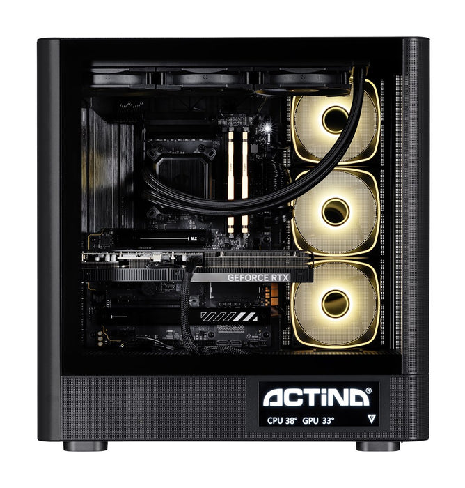 Actina 5901443440239 PC AMD Ryzen™ 9 9900X3D 32 GB DDR5-SDRAM 2 TB SSD NVIDIA GeForce RTX 5090 Midi Tower Black