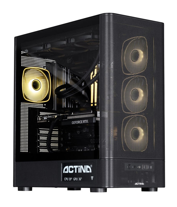 Actina 5901443440260 PC AMD Ryzen™ 7 9850X3D 32 GB DDR5-SDRAM 2 TB SSD NVIDIA GeForce RTX 5090 Windows 11 Home Midi Tower Black