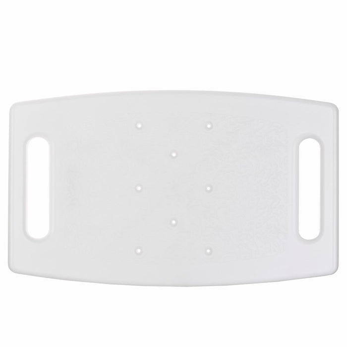 Rectangular shower stool with height adjustment