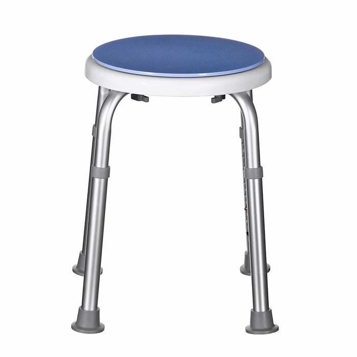 Round aluminium shower stool