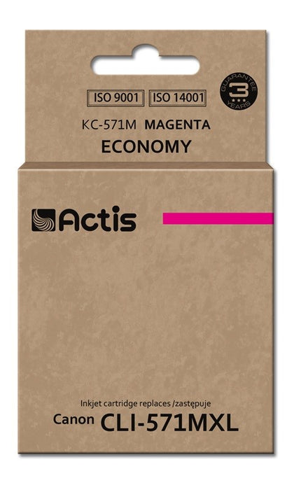 Actis KC-571M Ink (replacement for Canon CLI-571M; Standard; 12 ml; magenta)