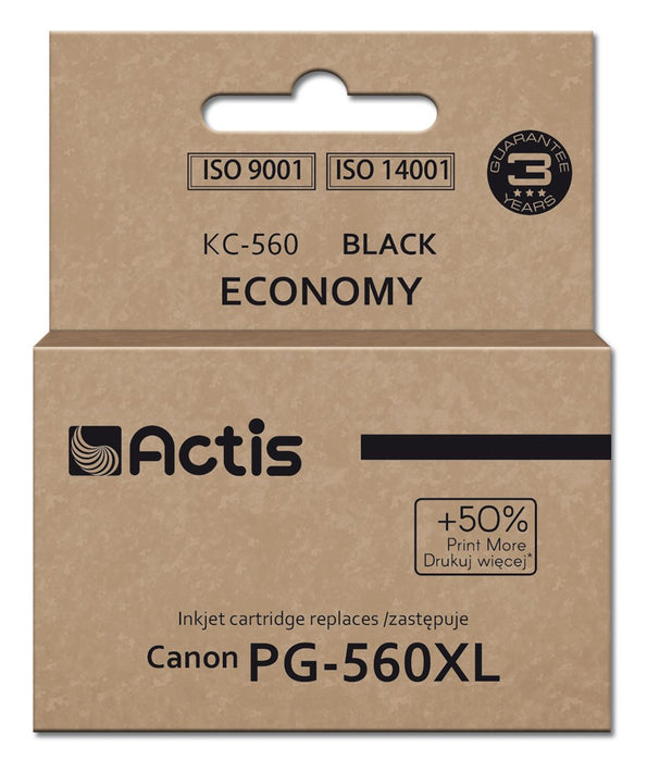 Actis KC-560 Ink (replacement for Canon PG-560XL; Supreme; 22 ml; black). Prints 50% more than OEM.