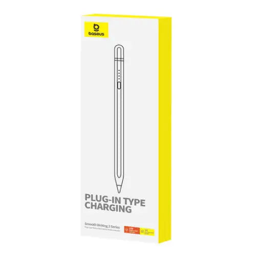 Active stylus Baseus Smooth Writing Series with wireless charging USB-C (White) - Tablet styluses<<<GSM