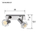 Activejet AJE-BLANKA 2P ceiling lamp - Strips and spotlightsOSW-LIR<<<LightingOSW<<<ActionPL