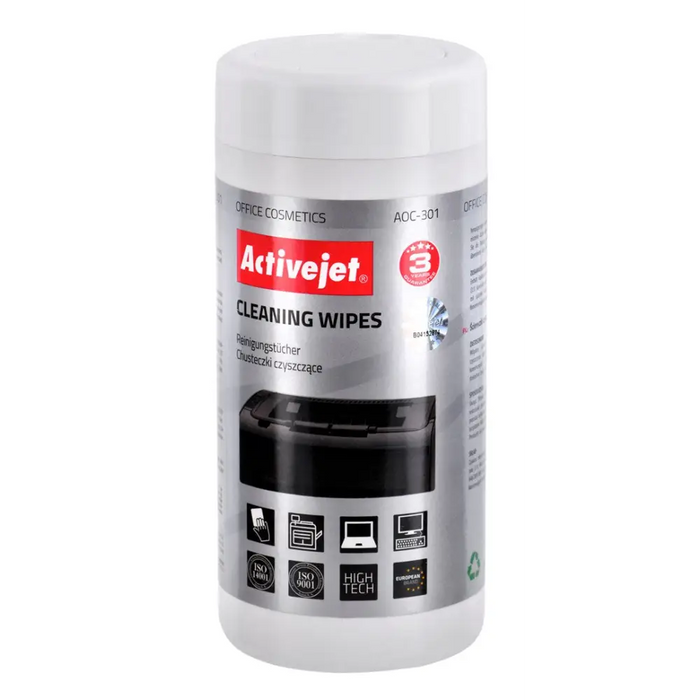 Activejet AOC-301 Universal cleaning wipes 100 pcs. - Cleaning wipesARC-CHU<<<CleanersARC<<<ActionPL