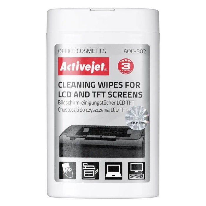 Activejet AOC-302 LCD matrix wipes 100 pcs. - Cleaning wipesARC-CHU<<<CleanersARC<<<ActionPL