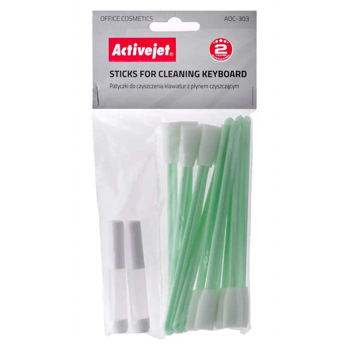 Activejet AOC-303 sticks for cleaning keyboards (12 pcs) with liquid - Sticks fot cleaning