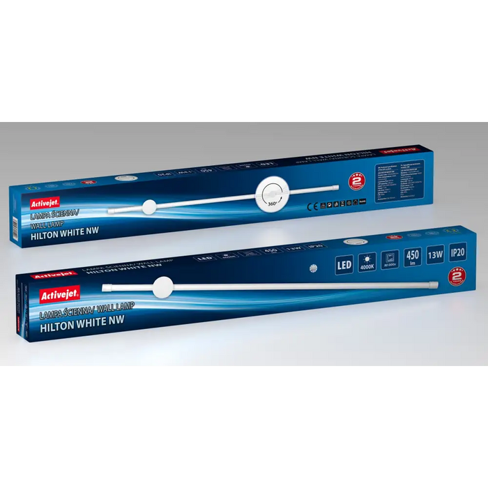 Activejet LED wall lamp AJE-HILTON White NW - SconcesOSW-KIN<<<LightingOSW<<<ActionPL
