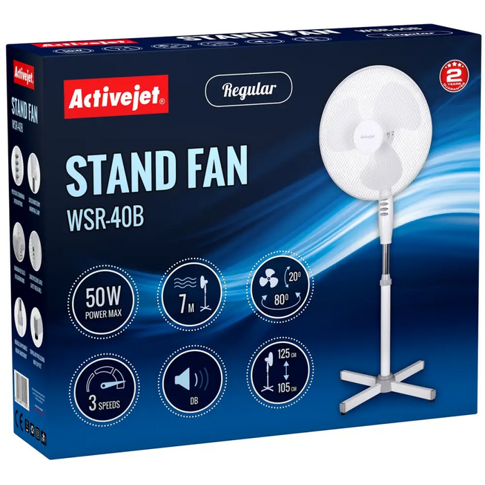 Activejet Regular WSR-40B stand fan - FansAGD-WEN<<<Home Appliance - ProductsAGD<<<ActionPL