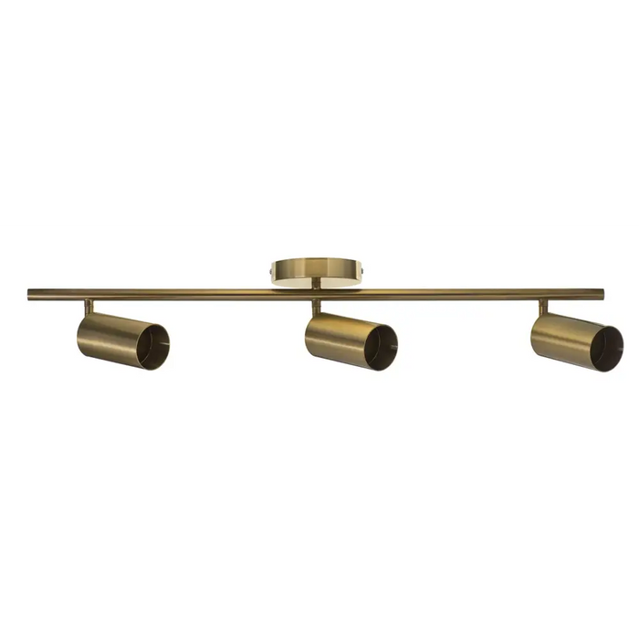 Activejet SPECTRA triple gold ceiling wall lamp strip spotlight GU10 for living room - Strips