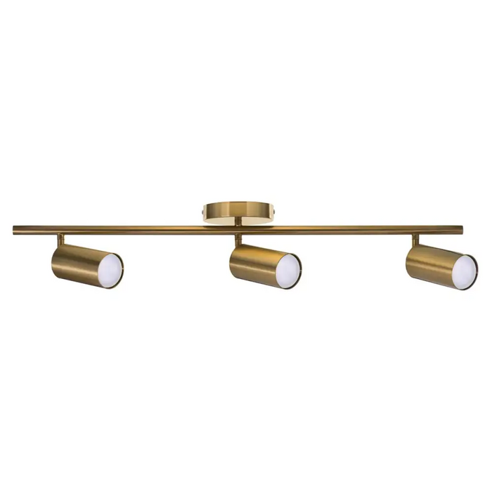 Activejet SPECTRA triple gold ceiling wall lamp strip spotlight GU10 for living room - Strips