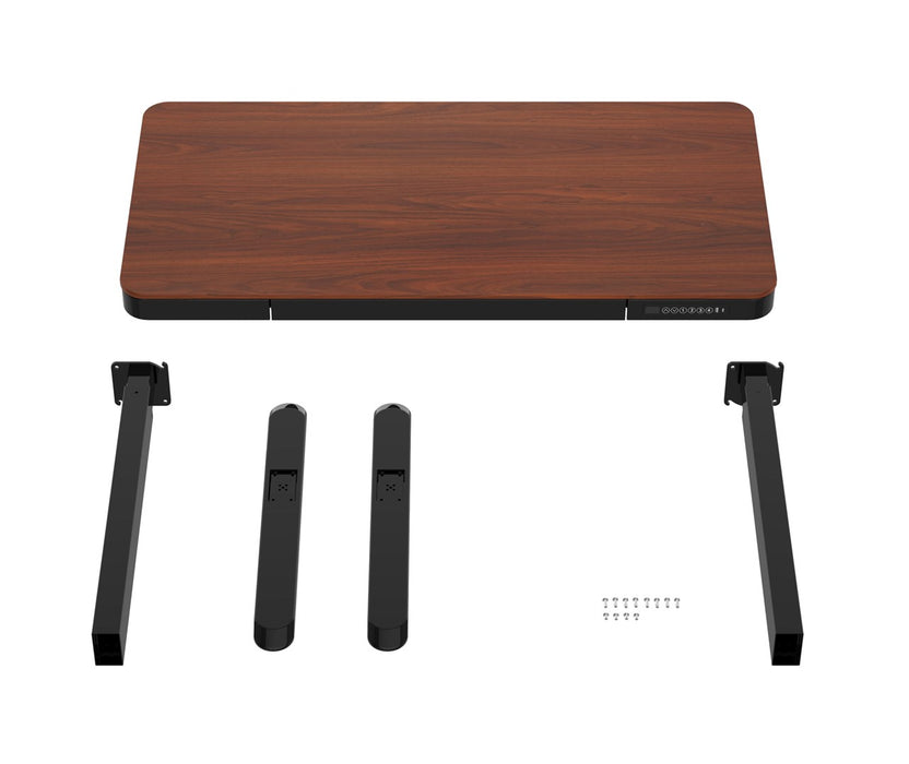 ACTIVEJET desk with electric height adjustment 140x70 ET119W-C black/walnut