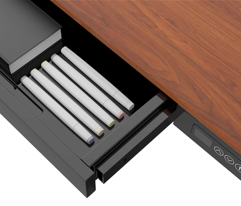 ACTIVEJET desk with electric height adjustment 140x70 ET119W-C black/walnut