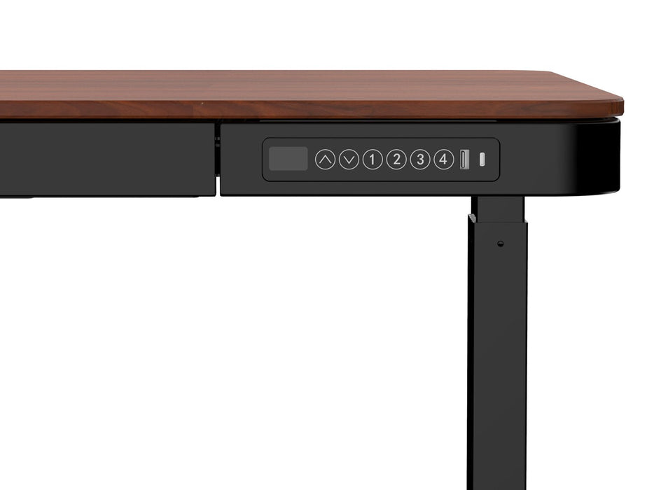 ACTIVEJET desk with electric height adjustment 140x70 ET119W-C black/walnut