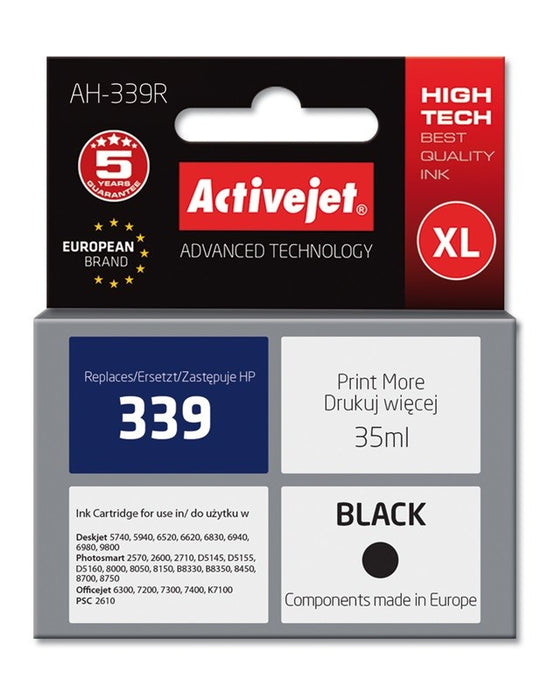 Activejet AH-339R Ink (replacement for HP 339 C8767EE; Premium; 35 ml; black)