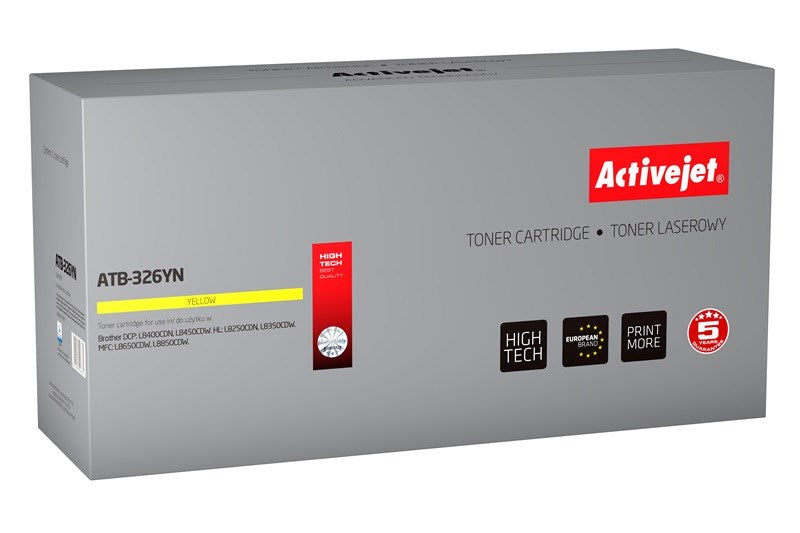 Activejet ATB-326YN Toner (replacement for Brother TN-326Y; Supreme; 3500 pages; yellow)