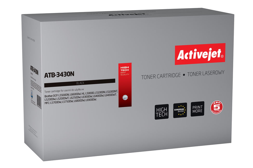 Activejet ATB-3430N toner (replacement for Brother TN-3430; Supreme; 3000 pages; black)