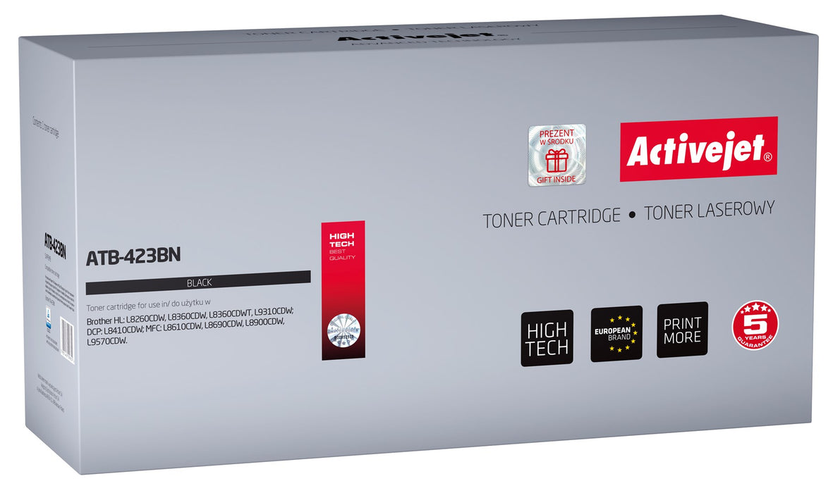 Activejet ATB-423BN toner (replacement for Brother TN-423BK; Supreme; 6500 pages; black)
