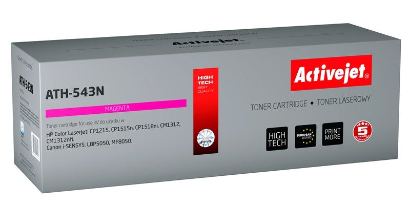 Activejet ATH-543N Toner (replacement for HP 125A CB543A, Canon CRG-716M; Supreme; 1500 pages; magenta)