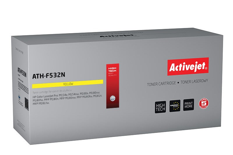 Activejet ATH-F532N toner (replacement for HP 205A CF532A; Supreme; 900 pages; yellow)